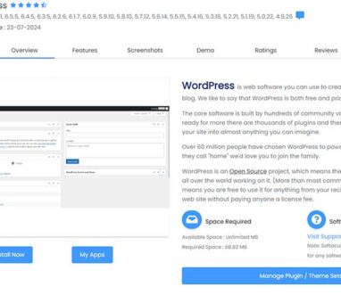 wordpress install cpanel